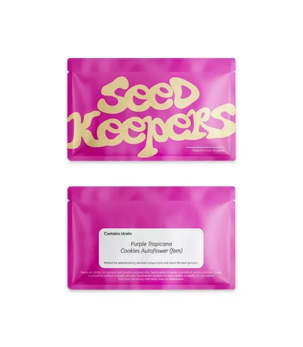Purple Tropicana Cookies Auto Packaging Purple Tropicana Cookies Auto cannabis seeds by Seedkeepers